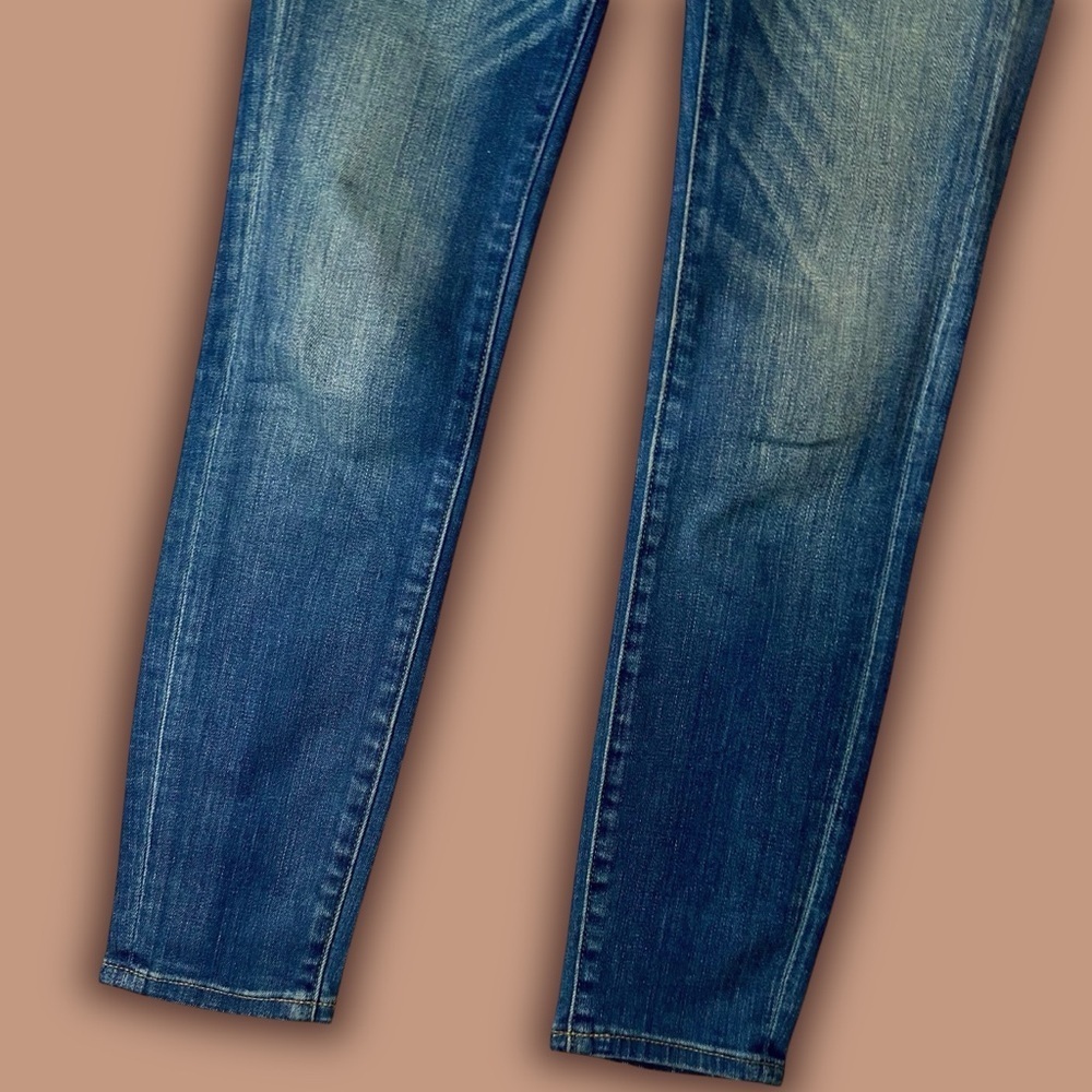 Madewell ‘9” High Rise Skinny Crop Jean Patch Pocket Edition’ in “Beltran” Wash - Picture 9 of 15